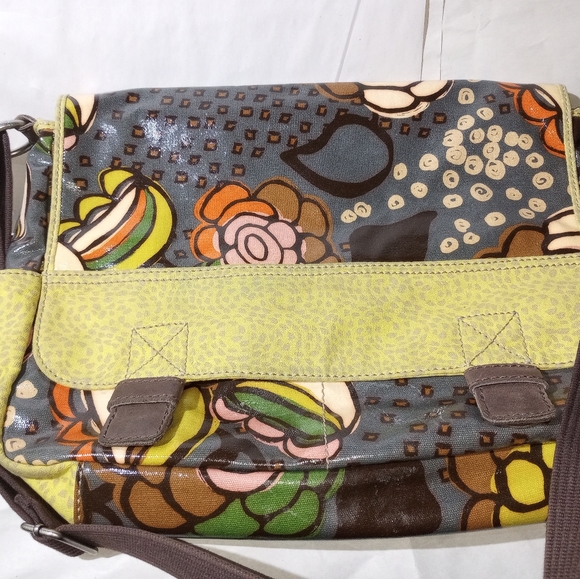 KeyPer Fossil Waxed Canvas Material Messenger Bag - Picture 16 of 16